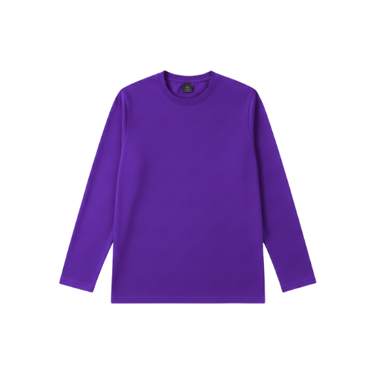 【圓領】長袖素T - 神祕色系 純棉素T、素色T恤、100%純棉T恤、基本款T恤、純棉短袖、百搭T恤、情侶素T、素T推薦