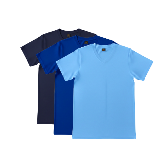 【V領】素T - 海洋色系 純棉素T、素色T恤、100%純棉T恤、基本款T恤、純棉短袖、百搭T恤、情侶素T、素T推薦