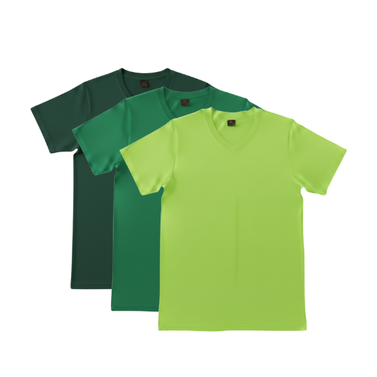 【V領】素T - 森林色系 純棉素T、素色T恤、100%純棉T恤、基本款T恤、純棉短袖、百搭T恤、情侶素T、素T推薦