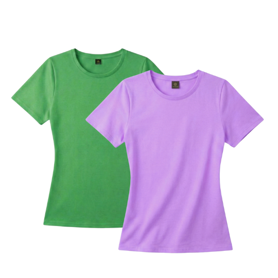 【圓領】女版素T - 薰衣草森林色系 女生素T,女版圓領T,重磅不透色,顯瘦短袖,百搭白T,黑灰白,純棉女裝,極簡穿搭