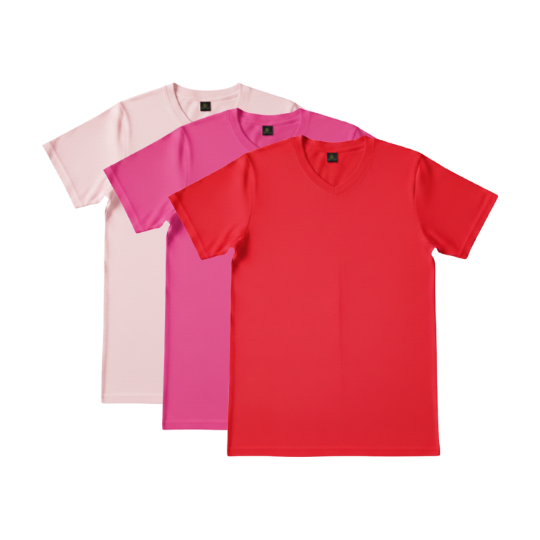 【V領】素T - 溫暖色系 純棉素T、素色T恤、100%純棉T恤、基本款T恤、純棉短袖、百搭T恤、情侶素T、素T推薦