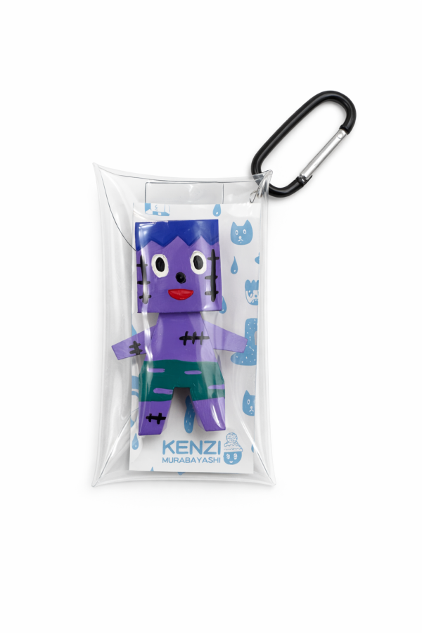 木雕公仔掛件｜KENZI Kenzi Murabayashi, 公仔掛件, 鑰匙圈公仔, 木雕掛件, 迷你公仔, 幾何角色, low poly toy, 設計師玩具, art toy 日本, 隨身掛件, 包包吊飾, 收藏公仔, 可愛角色