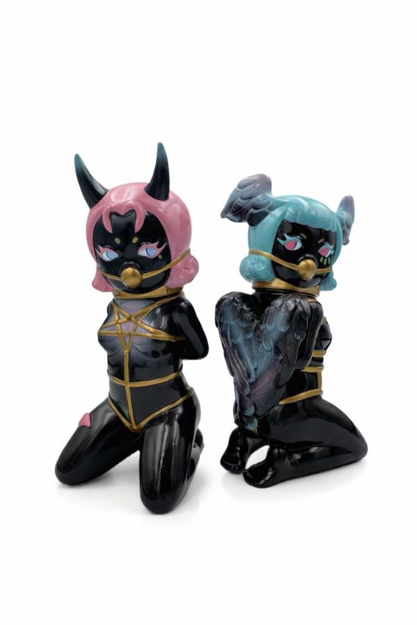 BLACK-HUMOUR｜Double Star Angel 雙生天使 BLACK-HUMOUR、Double Star Angel、雙生天使、設計師公仔、藝術玩具、黑色幽默、公仔收藏、潮流玩具、原創角色、收藏公仔