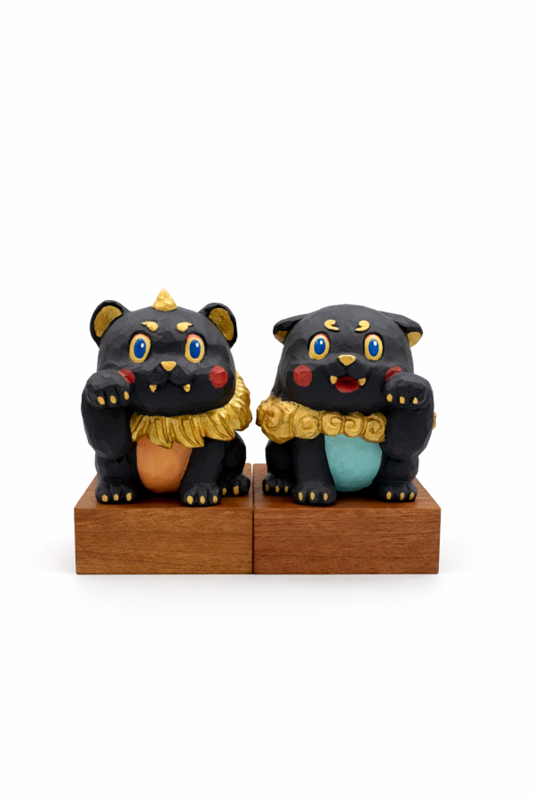 神鬼動物｜狛犬獅子公仔 神鬼動物, 拍犬獅子, gganimal2266, 台灣設計師玩具, 石獅公仔, 民俗公仔, 可愛獅子公仔, 軟膠收藏, 潮流公仔, 設計師公仔