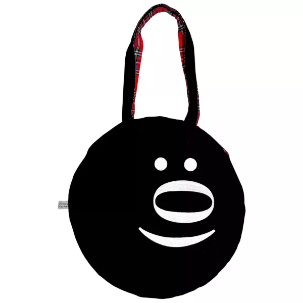 雙面太陽手提袋｜不明生物俱樂部 雙面手提袋, 太陽手提袋, 設計師包款, 選物包, 插畫手提袋, 圓形手提袋, Creature Collectors Club, 不明生物俱樂部, 原創設計包, 日常手提包, 角色設計包