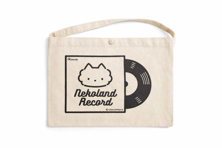 ねこらんど｜彩虹貓咪樂園 NekoLand Record 斜背包 彩虹貓咪樂園, NekoLand, ねこらんど, 斜背包, 側背包, 帆布包, 插畫包, 日系插畫, 文青包款, 隨身包, 輕便外出