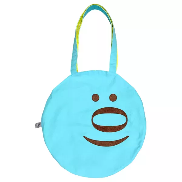 雙面太陽手提袋｜不明生物俱樂部 雙面手提袋, 太陽手提袋, 設計師包款, 選物包, 插畫手提袋, 圓形手提袋, Creature Collectors Club, 不明生物俱樂部, 原創設計包, 日常手提包, 角色設計包