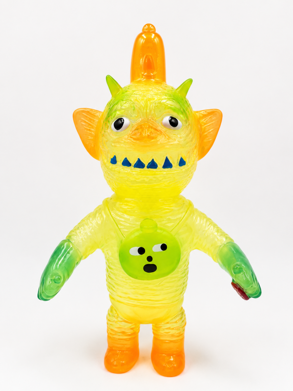 洗碗怪獸｜早上別哭 Don’t Cry In The Morning, DCITM, 洗碗怪獸, Dishwashing Monster, 香港設計玩具, 香港 Art Toy, Designer Toy, Original Toy, Sofubi, 軟膠玩具, 搪膠公仔, 螢光透明, 潮流玩具, 怪獸公仔, 收藏公仔, Space3