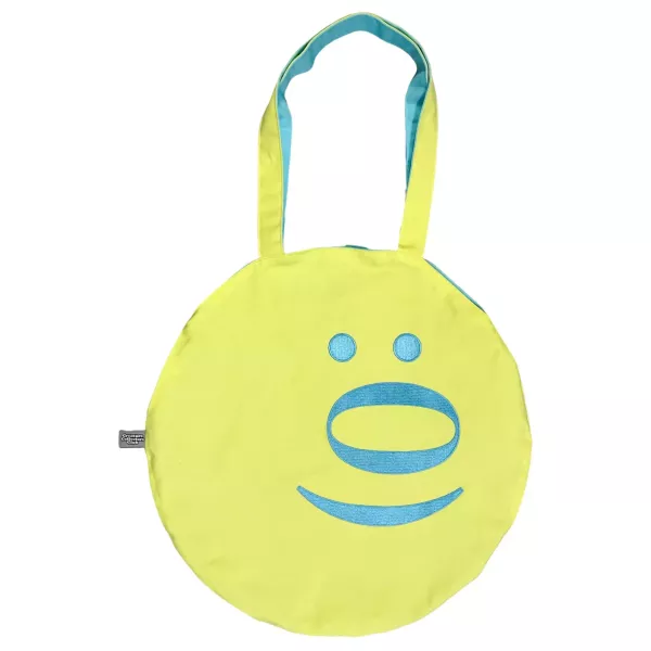 雙面太陽手提袋｜不明生物俱樂部 雙面手提袋, 太陽手提袋, 設計師包款, 選物包, 插畫手提袋, 圓形手提袋, Creature Collectors Club, 不明生物俱樂部, 原創設計包, 日常手提包, 角色設計包