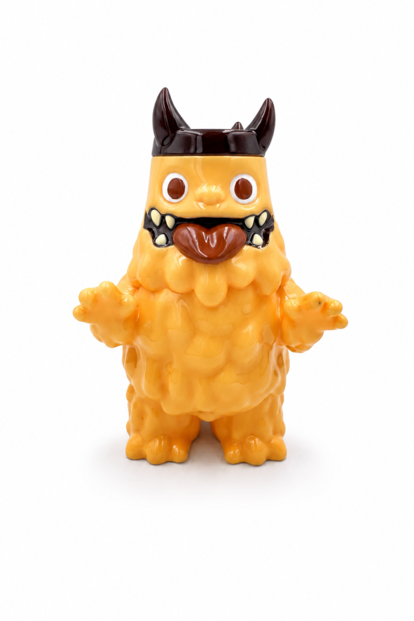 布丁拉 PUDINRA｜(眼睛隨機）sofubi 布丁拉, PUDINRA, SWEETY GUM, kwokinworkshop, 設計師公仔, 原創玩具, 藝術玩具, 收藏公仔, 桌上擺飾, 怪可愛
