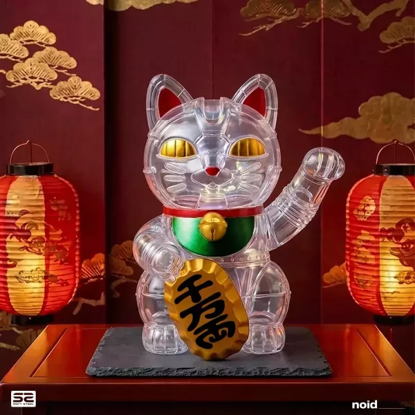 noid｜機械招き猫 Clear Edition noid, noid design, 機械招き猫, 機械招財貓, 機械招き猫 Clear Edition, Mecha Maneki Neko, Mecha Maneki Neko Clear Edition, Clear Edition, 透明招財貓, 透明公仔, 招財貓, 招き猫, Maneki Neko, 招財貓公仔, 機械貓, 設計師玩具, 藝術玩具, 潮流玩具, 收藏玩具, art to