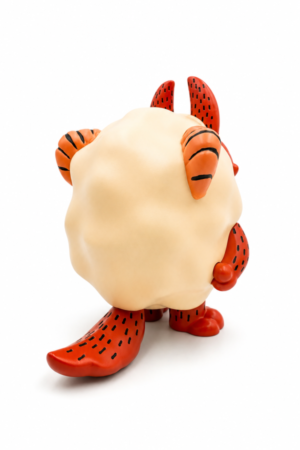 鹹魚人生｜初代淦羚狼 鹹魚人生, salted fish studio, 初代淦羚狼, 披著羊皮的狼, sofubi, 軟膠公仔, art toy, 怪奇玩具, 狼公仔, 台灣設計師玩具, 潮流玩具, 收藏公仔, underground toy, 日系軟膠, 厭世公仔, 原創角色玩具
