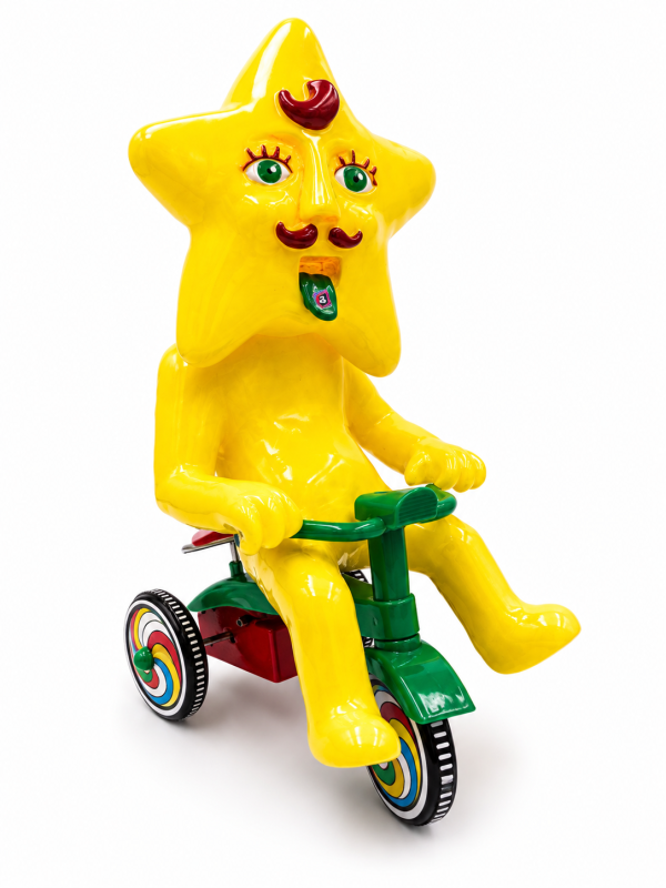 Ouch&Oops!!|STARMAN 三輪車覺醒號 STARMAN, STARMAN 三輪車覺醒號, Ouch & Oops, Ouch & Oops!!, sofubi, soft vinyl toy, art toy, designer toy, lowbrow art toy, street art toy, 星星公仔, 三輪車公仔, 潮流玩具, 藝術玩具, 軟膠公仔, 收藏玩具, vinyl toy, underground toy