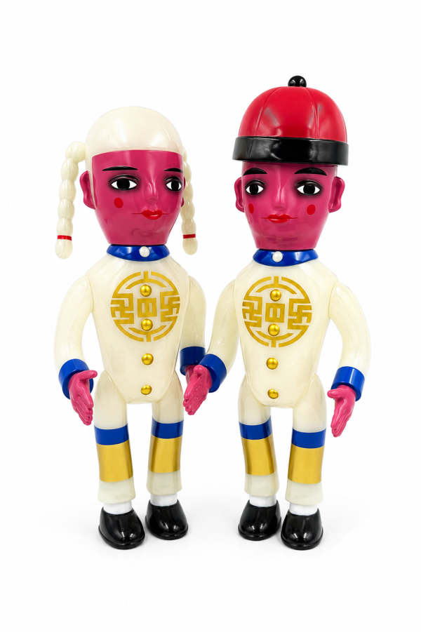 金童玉女 Gold Boy & Jade Girl Sofubi Happy Sofubi
邪膠
金童玉女
Gold Boy Jade Girl
香港設計師玩具
香港藝術玩具
Sofubi
搪膠玩具
Art Toy
潮流玩具
收藏玩具
東方文化藝術玩具