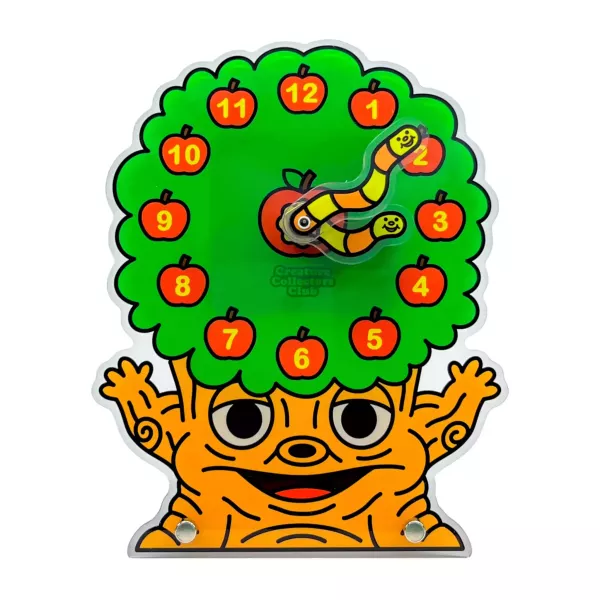 蘋果樹時鐘｜不明生物俱樂部 蘋果樹時鐘, 設計時鐘, 擺飾時鐘, 插畫時鐘, 造型時鐘, 選物擺飾, Creature Collectors Club, 不明生物俱樂部, 原創設計, 居家裝飾, 設計禮物