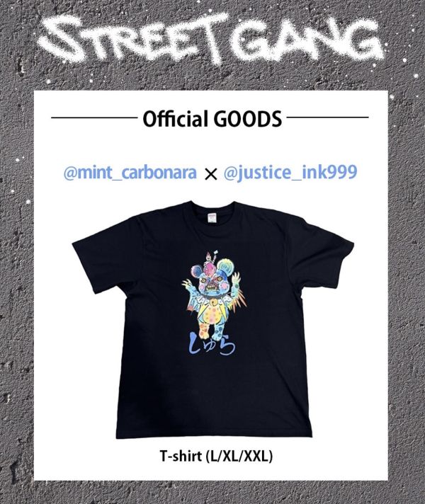 A.M.F x 大柴裕豪。聯名penny T-shirt 街頭惡霸, STREETGANG, SPACE3,
軟膠設計師, 軟膠玩具, Art Toy, Sofubi,
mint, 大柴裕豪, 刺青藝術,
聯名T-shirt, 展覽限定商品,
街頭藝術服飾, 官方展覽周邊