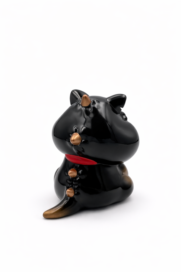 パブラック招き猫｜BOKI | RP sofubi 招福公仔 パブラック招き猫、招き猫、公仔、BOKI RP、設計師玩具、sofubi、軟膠公仔、招福公仔、幸運貓、黑金公仔、藝術玩具、怪誕可愛、收藏公仔、潮流玩具