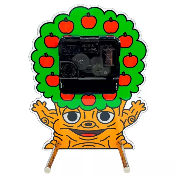 蘋果樹時鐘｜不明生物俱樂部 蘋果樹時鐘, 設計時鐘, 擺飾時鐘, 插畫時鐘, 造型時鐘, 選物擺飾, Creature Collectors Club, 不明生物俱樂部, 原創設計, 居家裝飾, 設計禮物