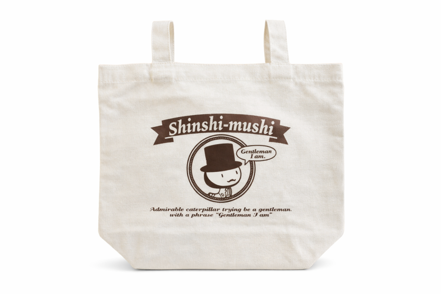 Yasuaki 紳士插畫托特包｜SHINSHI-MUSHI Yasuaki（ヤスアキ）原創插畫托特包,SHINSHI-MUSHI 紳士角色設計,帆布材質耐用、容量實用,適合通勤、購物與日常外出,是兼具風格與實用性的日系插畫包款。