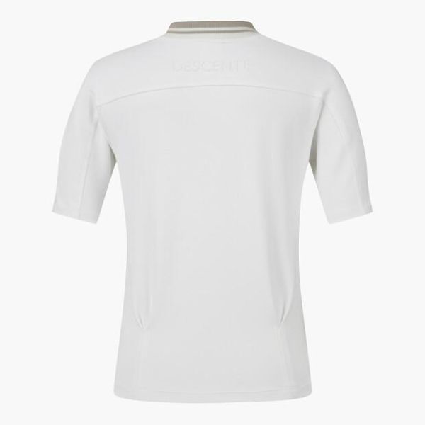 【 DESCENTE 80現貨 】女款挺版高領上衣 白 