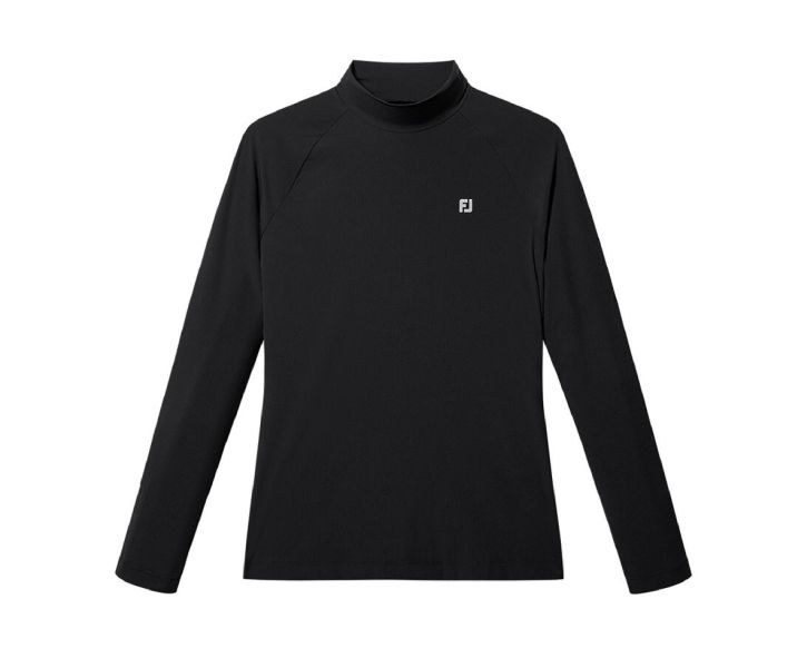 【 FootJoy S現貨 】女款高領薄上衣 黑 