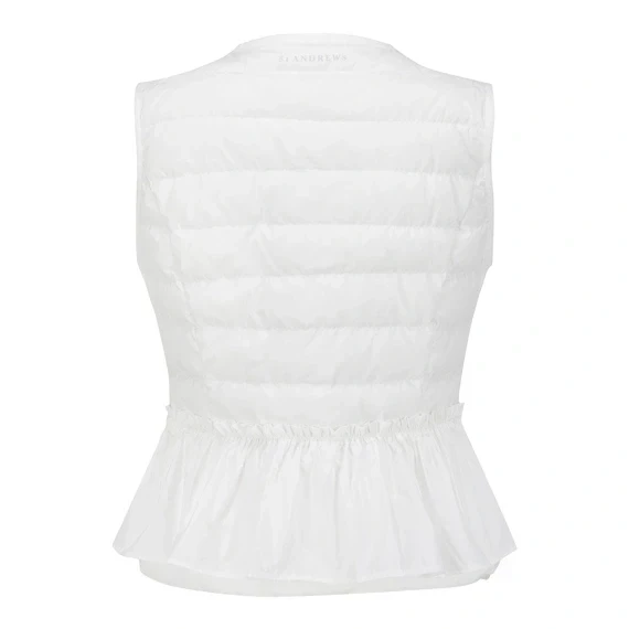 【 St ANDREWS 】女款輕量羽絨背心 白色 