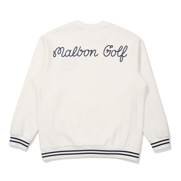 【 MALBON 】男款口袋圓領上衣 白色 