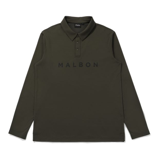 【 MALBON 】男款刷毛POLO衫 綠色 