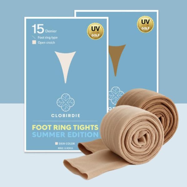 【 CLOBIRDIE 現貨 】高爾夫防曬絲襪 開檔款 膚色 