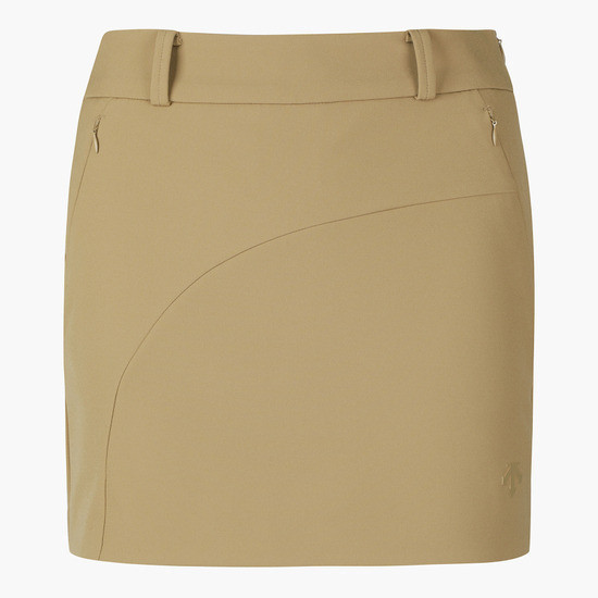 【 DESCENTE 】彈性H型短裙 卡其 
