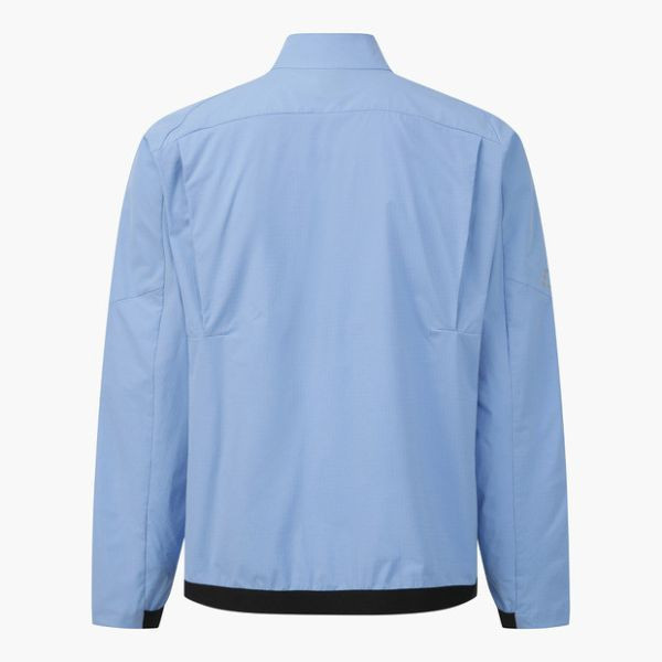 【 DESCENTE 】男款拼接防風外套 藍 