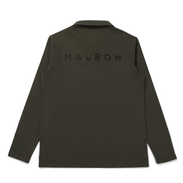 【 MALBON 】男款刷毛POLO衫 綠色 