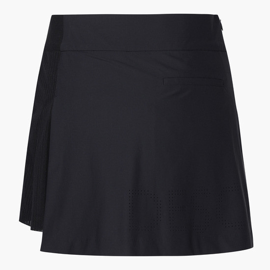 【 DESCENTE 61.64.67現貨 】雙層網眼短裙 黑 