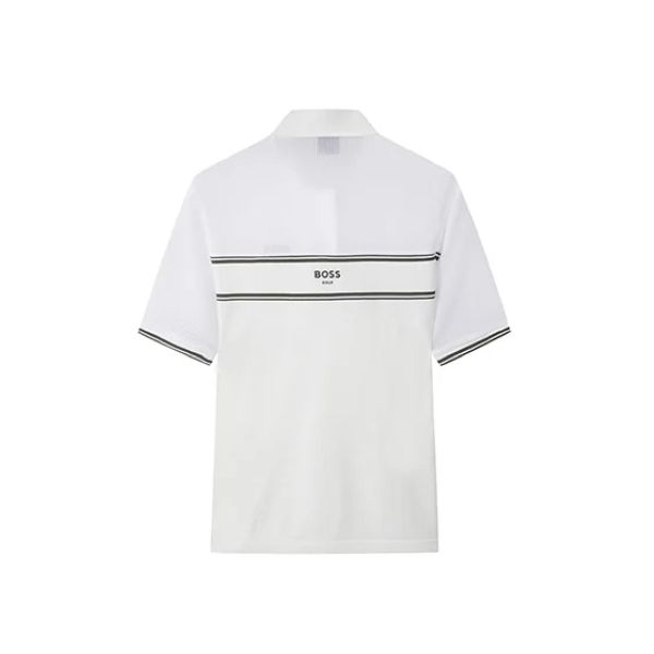 【 BOSS GOLF 】女款透氣polo衫 白 