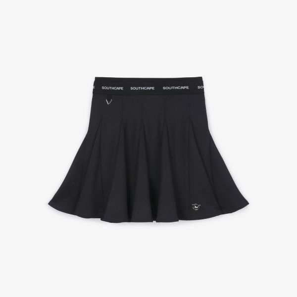 【 SOUTHCAPE 】女款喇叭短裙 黑 