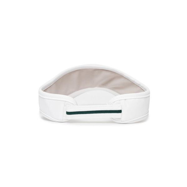 【 MALBON 現貨 】女款簡約空頂帽 白 