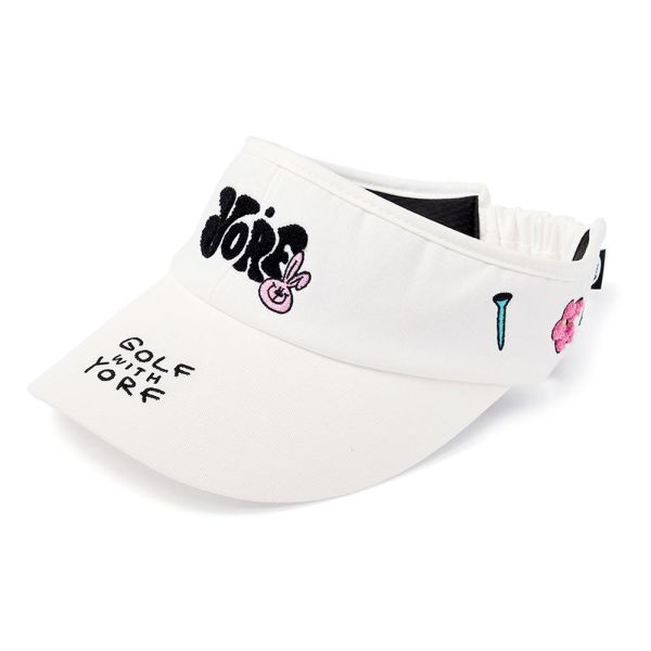 【 YORF 現貨 】女款空頂帽 白（含球座） 
