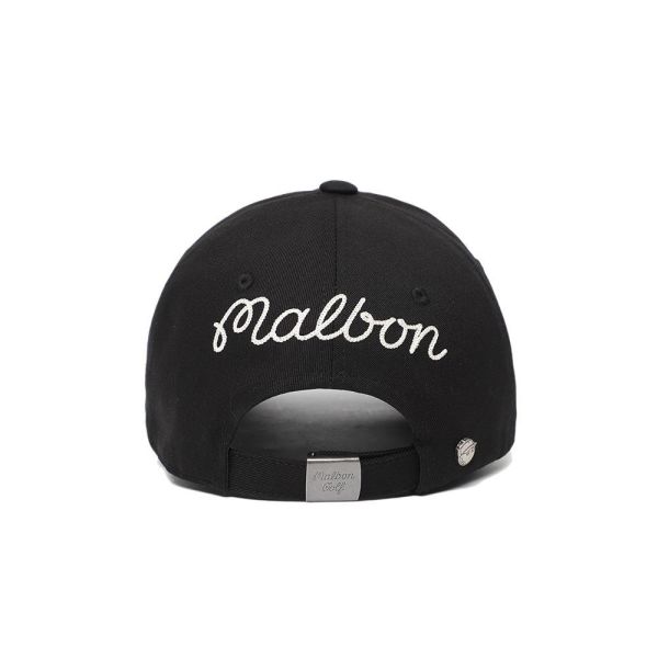 【 Malbon 56現貨 】經典棒球帽 黑 