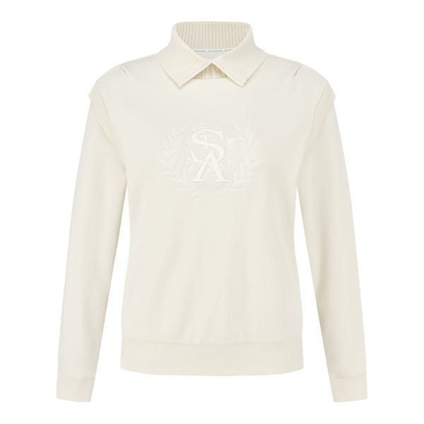 【 St ANDREWS 】女款水貂絨翻領上衣 白色 