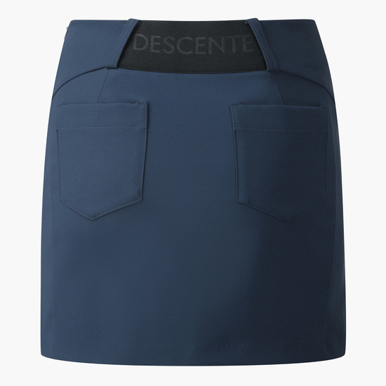 【 DESCENTE 61.64.67現貨 】現貨 高爾夫H型百褶裙 深藍 