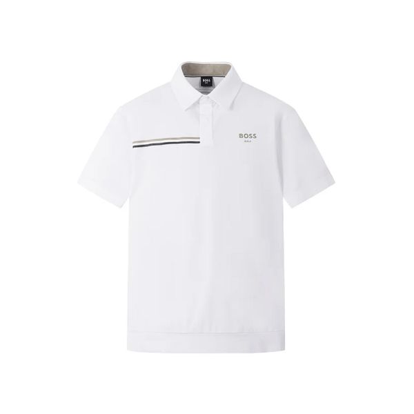 【 BOSS GOLF 】男款BWC彈性polo 白 