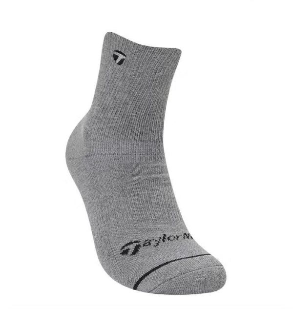 【 TaylorMade 現貨 】男款中筒襪 灰 