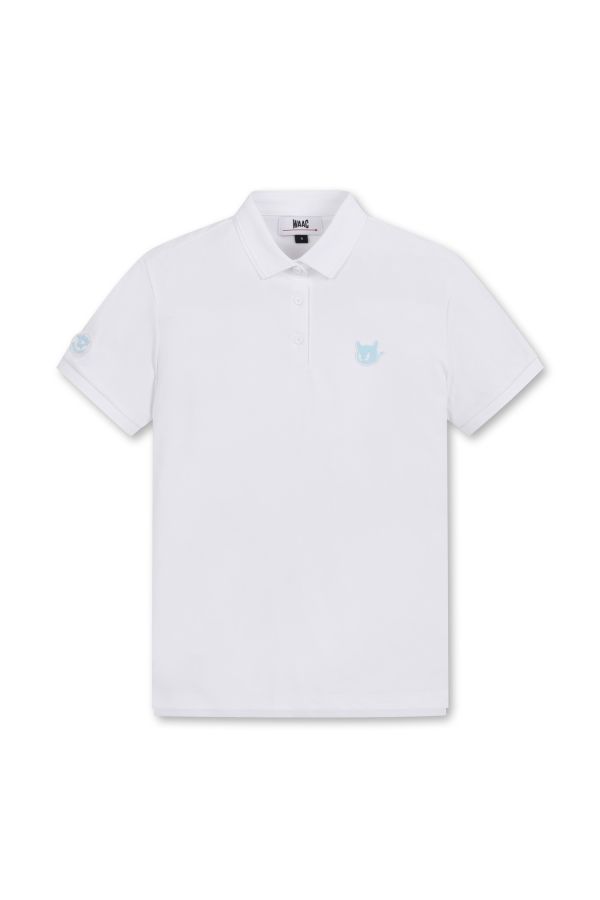 【 WAAC S現貨 】女款短袖POLO衫 白 