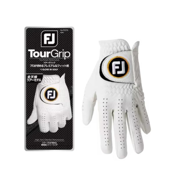 【 FootJoy 22.23現貨 】StaSof 男款小羊皮高爾夫手套 白 