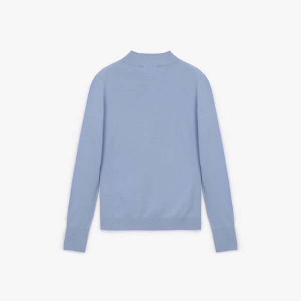 【 SOUTHCAPE 】女款高領針織上衣 藍 