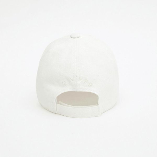 【 PIV'VEE 現貨 】女款簡約棒球帽 白 