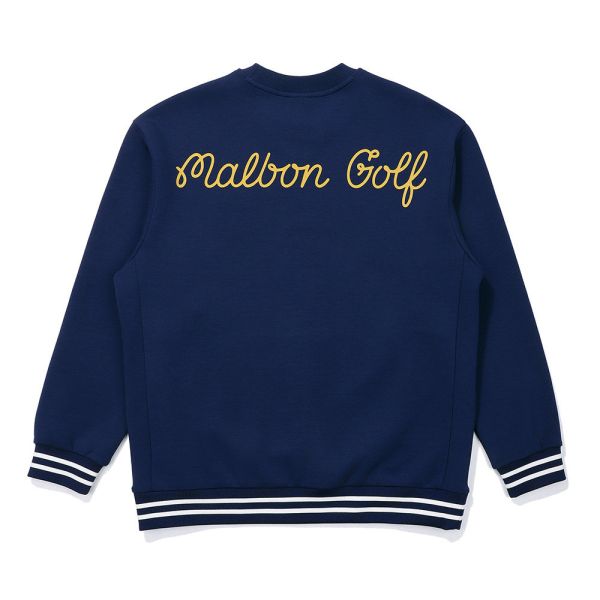 【 MALBON 】男款口袋圓領上衣 藍色 