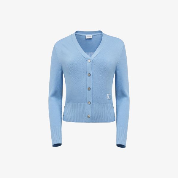 【 SOUTHCAPE 】女款V領針織外套 藍 