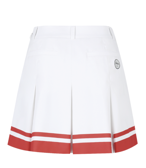 【 Titleist 】夏季跳色百褶裙 紅 