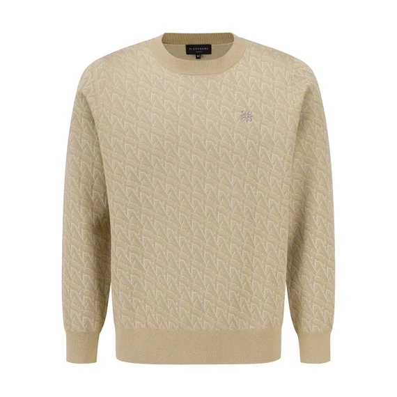 【 St ANDREWS 】男款花紋針織衫 卡其 